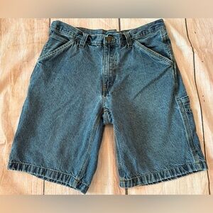 FADED GLORY MEN'S SHORTS BLUE DENIM 100% COTTON SIZE 34 Jorts Carpenter
